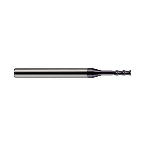 Harvey Tool 0.0350in .9 mm Cutter DIA x 0.1050in L of Cut x 0.2180in 7/32 Reach Carbide Square End Mill, 4 F 802435-C3 - main