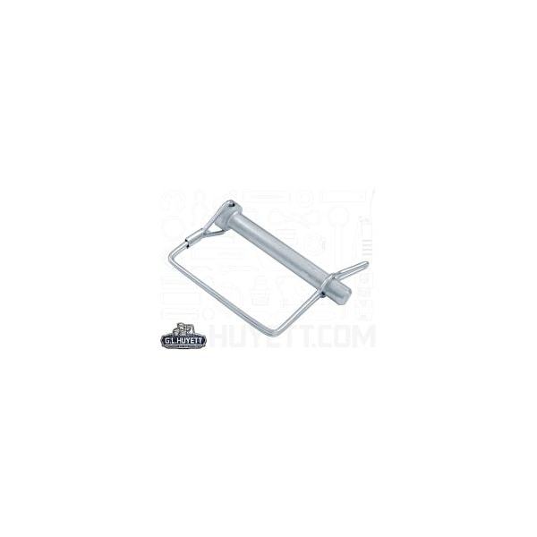 Huyett Tab Lock Pin, Square Handle, 2-Wire, Zinc Plated, 0.375 in Dia x 2.250 in L x 2.750 in Shank L SNAT-375-2250S - main