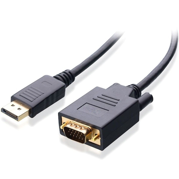 4Xem 6 ft. 2m Displayport to VGA Adapter Converter - Black 4XDPMVGAMCBL - main