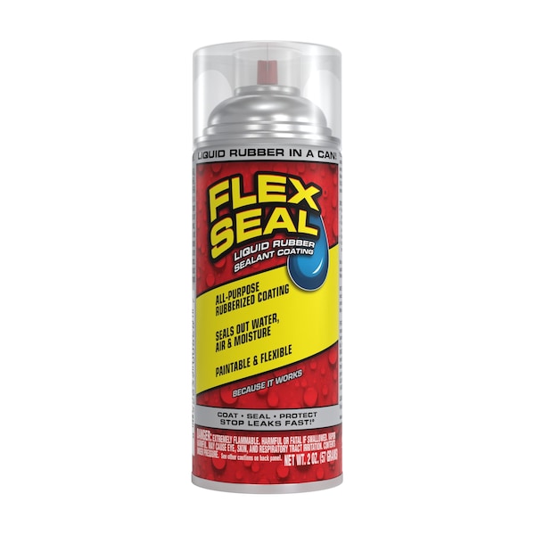 Flex Seal Leak Sealer 2 oz, Aerosol, Clear, Liquid FSCLRMINI - main