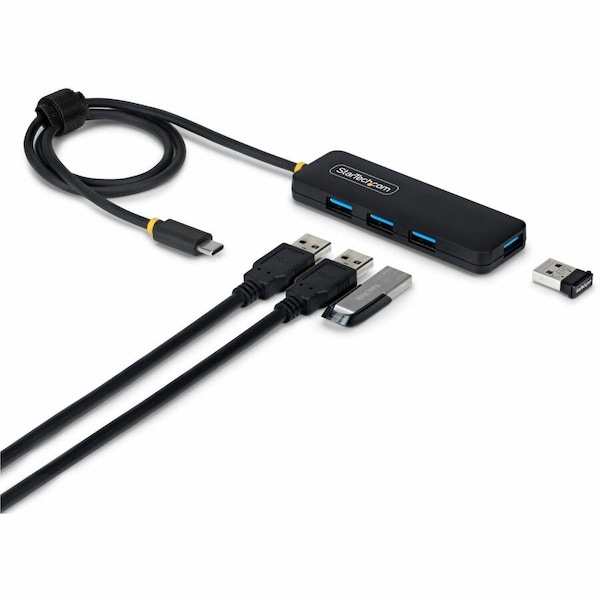 Startech.Com 4-PORT USB-C HUB, 5GBPS, BUS POWERED, USB-C TO 4X USB-A MINI HUB, EXTRA LONG 2FT H5C4A-USB-HUB-2 - main