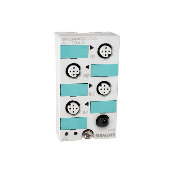 Siemens AS-i compact module K45 digital A/B slave 4 DI 3RK2200-0CQ20-0AA3 - main
