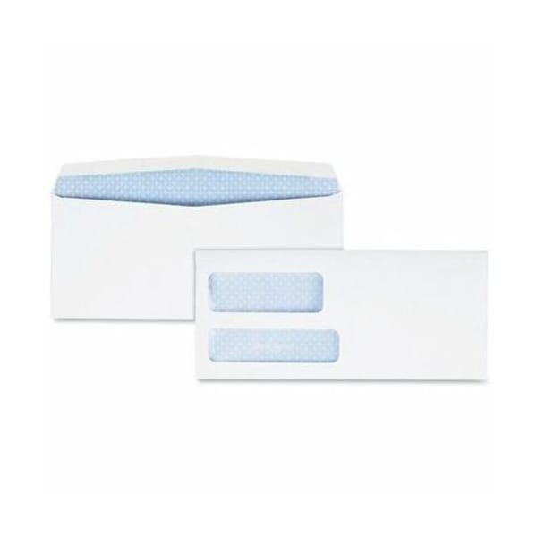Quality Park Double Window Envelope, White, Paper, PK500 QUA24524 - main