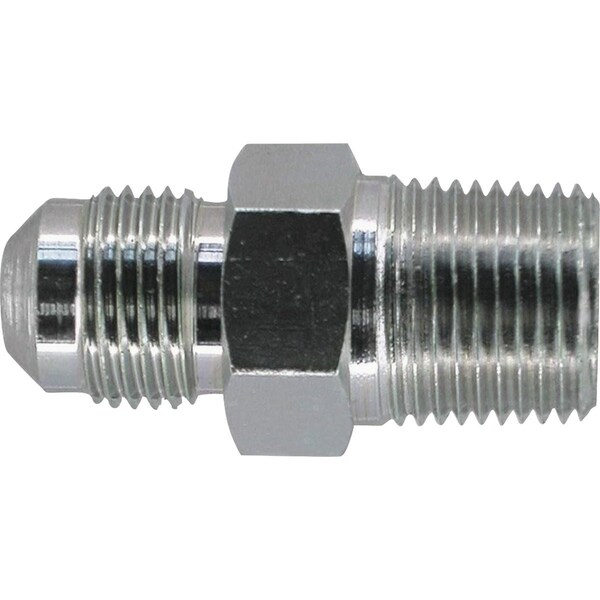 Dormont 5/8'' OD Flare x 3/4'' MIP, tapped 1/2'' FIP Zinc-Plated Carbon Steel Adapter Gas Fitting 90-3041R - main