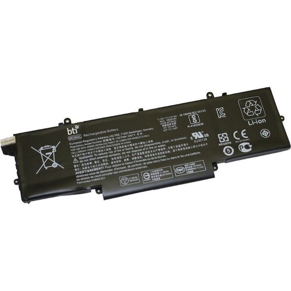Battery Technology BTI Battery - For Notebook - Battery Rechargeable - 5800 mAh - 11.55 V DC BE06XL-BTI - main