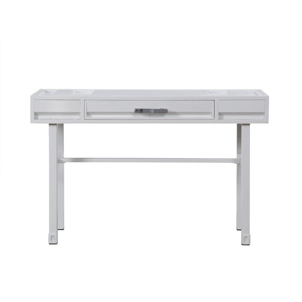 Homeroots 47" White Iron Vanity Table 491379 - main