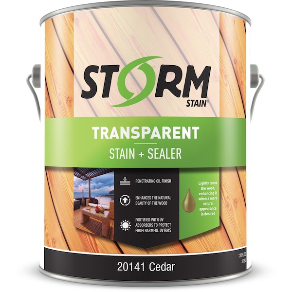 Storm System Storm System Transparent Cedar Oil-Based Alkyd Exterior Stain 1 gal 20141-1 - main
