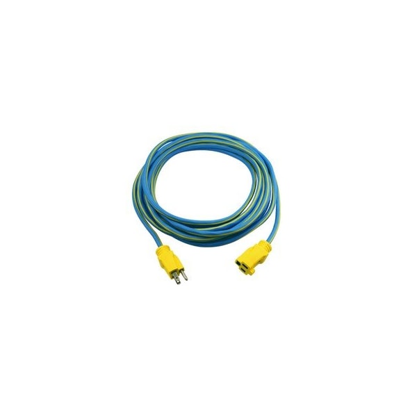 Cable Wholesale SJTW Extension Cord, 14 AWG, Outdoor, 14/3, 1 Outlets, 5-15R, Blue, PVC, 5-15P, 25 ft 10W3-66125 - main