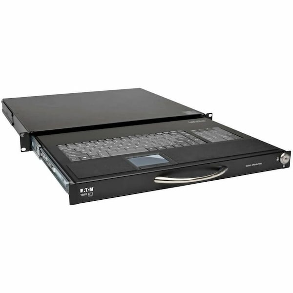 Tripp Lite Rackmount Keyboard w KVM Cable Kit for 2-Post or 4-Post Racks 1U SRSHELFKBD - main