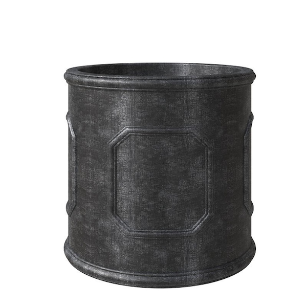 Leisuremod Meadow Round Fiberstone & MgO Clay Planter, Weather-Resistant, Indoor/Outdoor, No Assembly MP11BL - main
