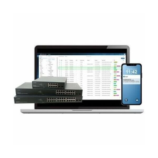 Transition Networks SMART MANAGED POE+ SWITCH, 24-PORT GIGABIT POE+, 2-PORT 100/1000 SFP SM24TAT2SA-NA - main