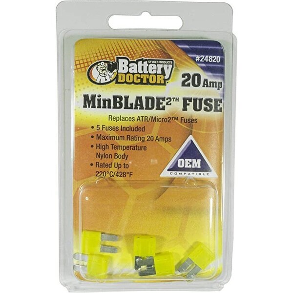 Battery Doctor Automotive Fuse, 20A, Not Rated 24820 - main