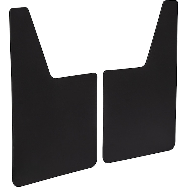Buyers Products Mudflaps, 17 3/4 in X 11 3/4 in, Polymer, Black, 1 PR B117518PPBPKGD - main