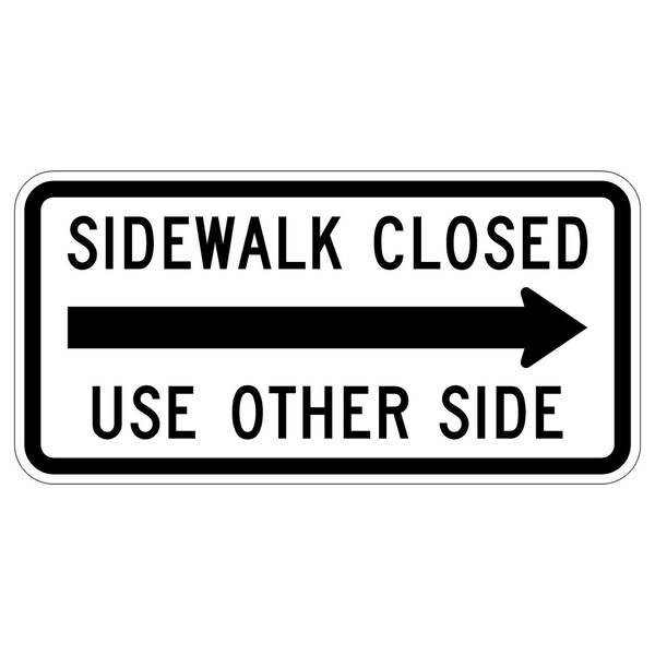 Sign Solutions Usa Traffic Sign, 24 in Width, Aluminum Sign, Horizontal Rectangle DUS10DWT2412R9-10R - main