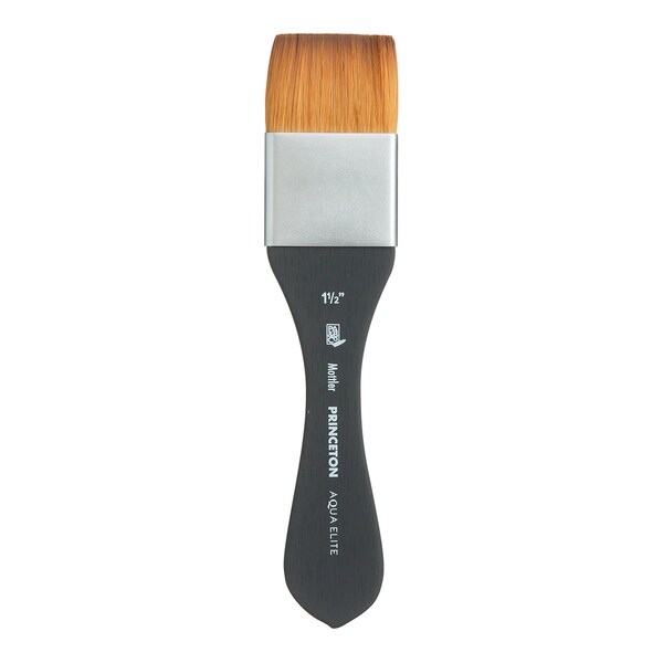 Princeton Aqua Elite Mottler Brush, Synthetic Bristles, Short Handle Watercolor Paintbrush, Size 1/2 inch P4850M150 - main