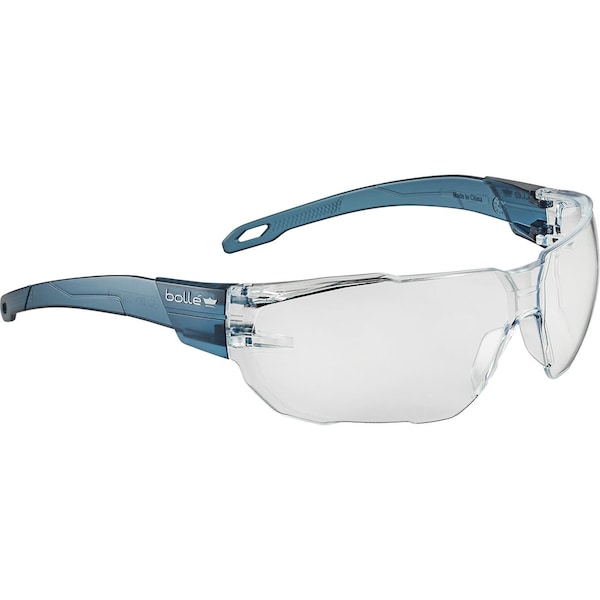 Bolle Safety Swift, Safety Glasses, Anti-Fog & Anti-Scratch, Clear Lens, Blue Frame, Frameless SWIFTN10U - main