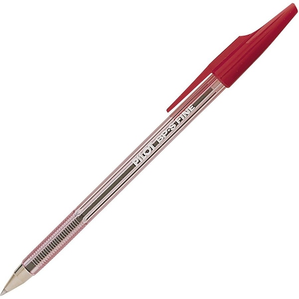 Pilot BETTER STICK BALLPOINT PEN, FINE 0.7MM, RED INK, TRANSLUCENT RED BARREL, DOZEN 37011 - main