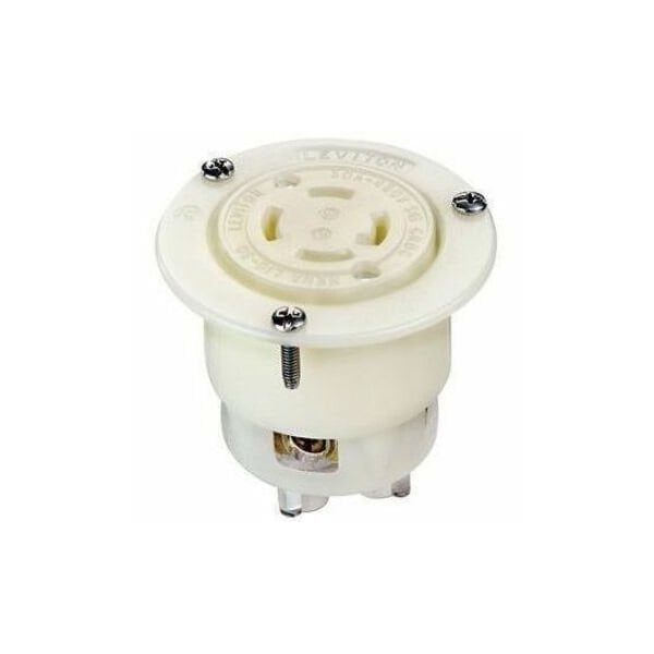 Leviton Industrial Grade Flanged Outlet 30 Amp, 480 Volt 3-Phase 2736 - main