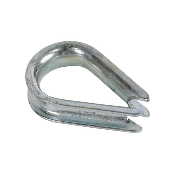 Koch Industries Zinc-Plated Steel Wire Rope Clips and Thimble 1/8 in. L 074123 - main