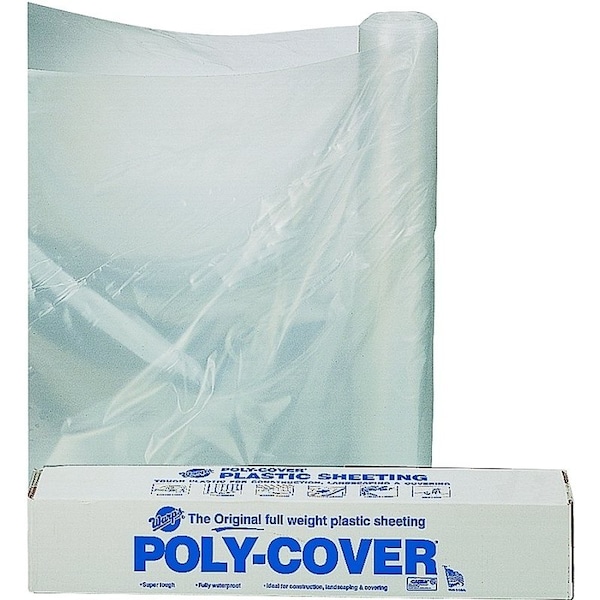Orgill Poly ORGILL POLY 4X16-C Poly Film, 100 ft L, 16 ft W, 4 mil Thick, Clear 4X16-C - main