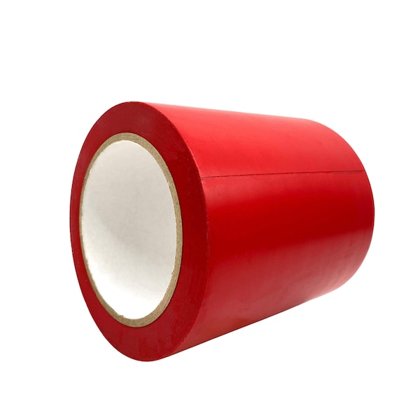 Wod Tape PVC, Red, 5 inch (120mm) W., 6 mil Thickness, 8 PK WOD VTC366-05000-8-36-RED - main