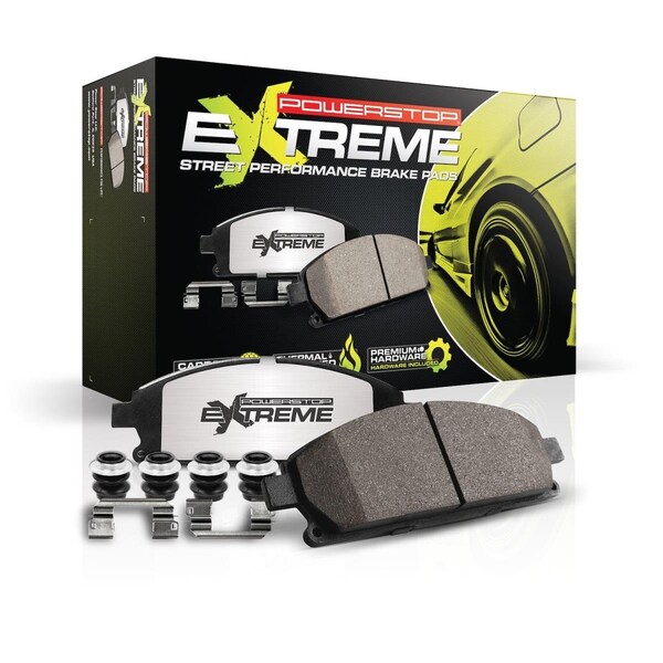 Powerstop PowerStop Front Z26 Extreme Street Brake Pads with Hardware for 2020 Ford Mustang Z26-2267 - main