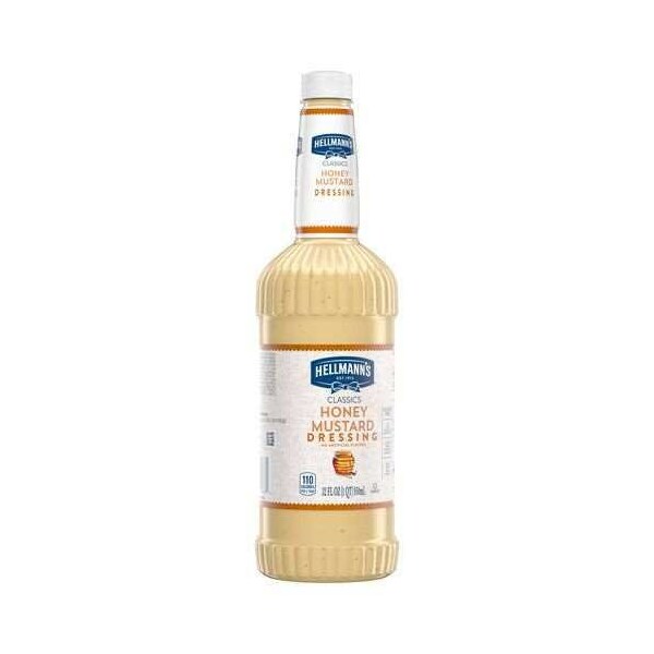 Hellmanns Classics Honey Mustard Salad Dressing Salad Bar Bottle, 32 Ounce 84120330 - main
