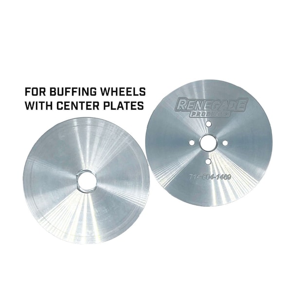 Renegade Products Usa Insertable Safety Flanges for High Speed Polishing For Buffing Wheels WITH Center Plates LRSRPSF3-2 - main