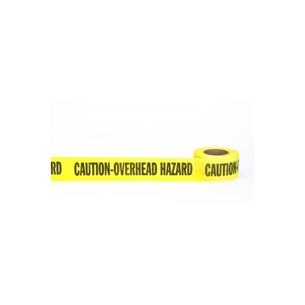 Mutual Industries REPULPABLE TAPE 3in CAUTION OVERHEAD HAZARD, 20PK 17771-11-3000 - main