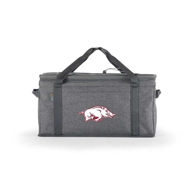 Picnic Time Family Of Brands NCAA Arkansas Razorbacks 64 Can Collapsible Cooler, Large Insulated Soft Cooler Bag 716-00-105-034-0 - main