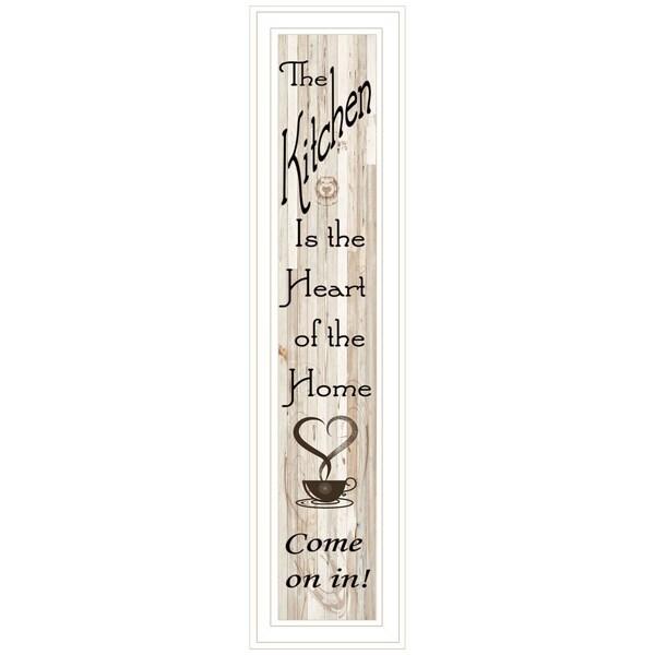 Homeroots Kitchen is the Heart of the Home 15 White Framed Print Kitchen Wall Art 415992 - main