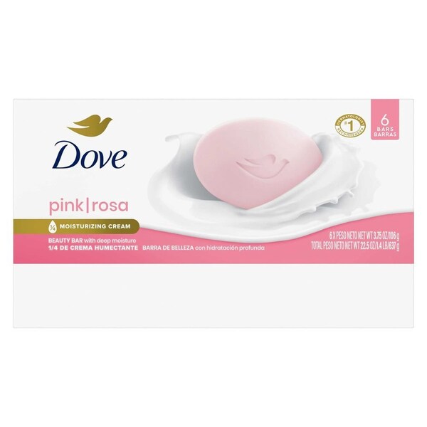 Dove Pink Rosa Beauty Bar, 22.5 Ounce, 12PK 62714981 - main