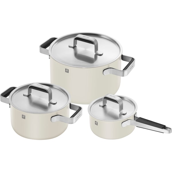 Zwilling Pure 6-pc Stainless Steel Cookware Set, Ivory 1030811 - main