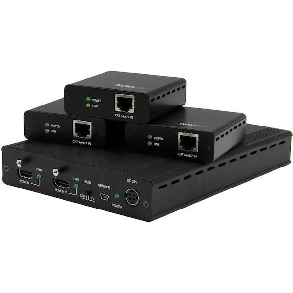 Startech.Com 3 Port HDBaseT Extender kit - Up to 4K ST124HDBT - main