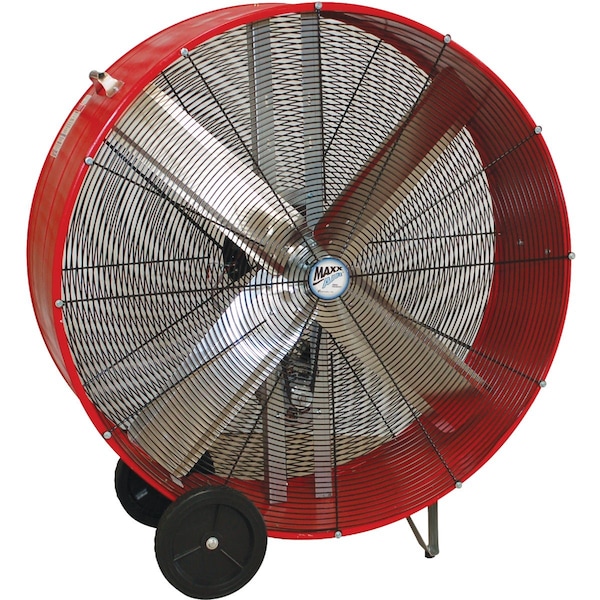 Ventamatic Maxx Air 48'' 2-Speed Belt Driven Industrial Drum Fan BF48BD RED - main