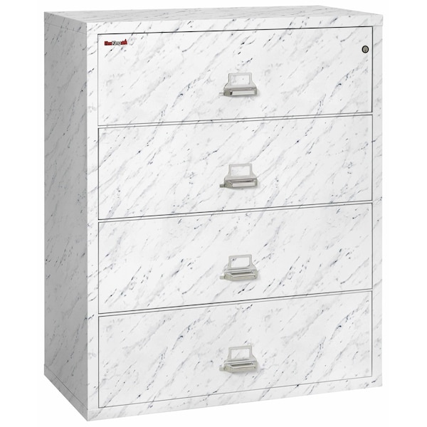 Fireking 4 Drawer, 1 Hr Fire & impact rated, 44" wide lateral Calcutta Marble 4-4422-CMA - main