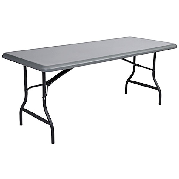 Iceberg IndestrucTable Industrial Folding Table, Charcoal Top, 30 in W x 96 in L x 29 in H 65237 - main