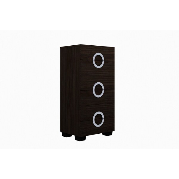 Homeroots 25" Brown Six Drawer Standard Chest 329656 - main