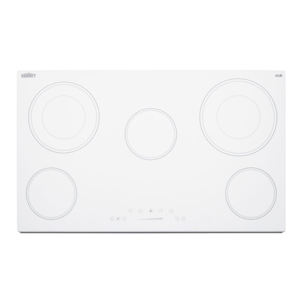 Summit 36in Wide 208-240V 5-Burner Radiant Cooktop CR5B36TXW - main