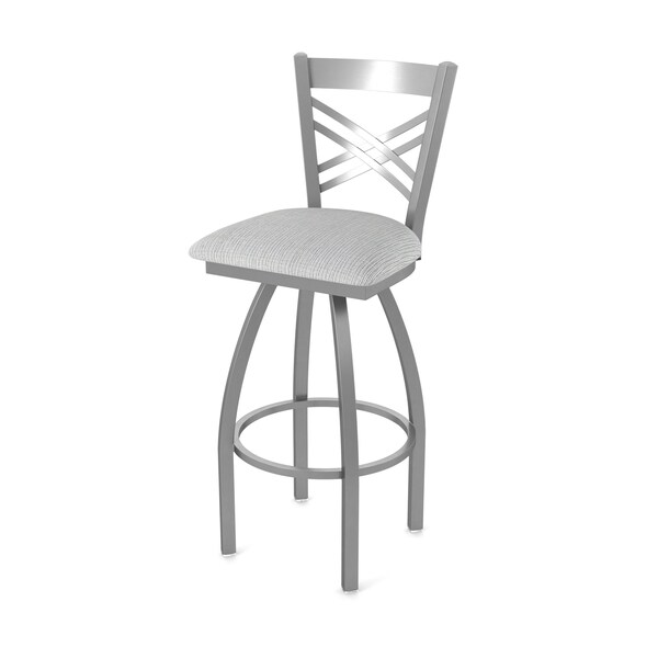 Holland Bar Stool Co 820 Catalina Stainless Steel 36in Swivel Bar Stool with Graph Alpine Seat 82036SS020 - main