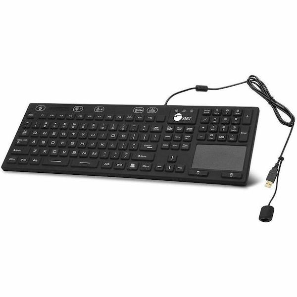 Siig INDUSTRIAL/MEDICAL GRADE KEYBOARD T-PAD JK-US0W11-S1 - main