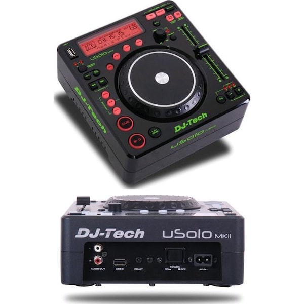 Dj Tech Table Top MP3 DJ Station & Scratch Effects - 2USB input & 100% Pitch Mat or HG finish uSolo MKII - main