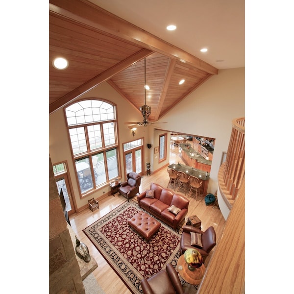 House Of Fara 7/16'' W.x2-1/4'' H.x7 ' L. Natural Solid Red Oak Colonial Wood Casing 9554 - main