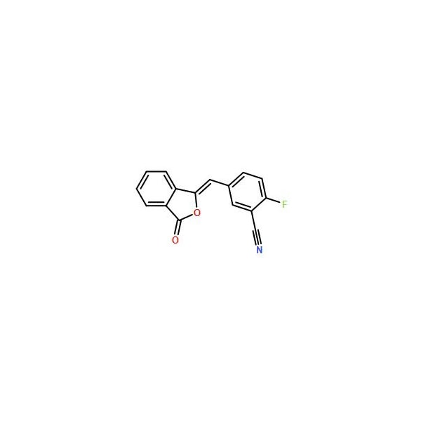 Ak Scientific 2-Fluoro-5-((3-oxoisobenzofuran-1(3H)-ylidene)methyl)benzonitrile (5g), CAS 763114-25-6 1871AC-5g - main