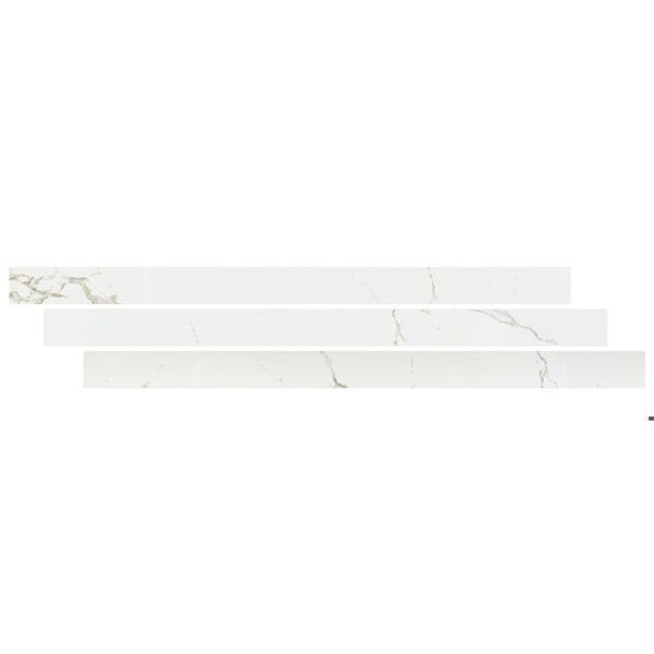 Msi LVT Trim, LVT, White-Cool, 94 in L, 1.77 in W, Low Gloss ZOR-LVT-TR-0644 - main