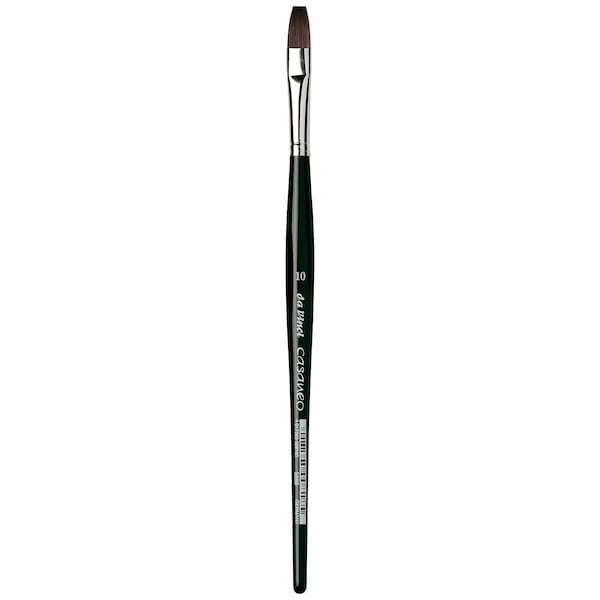 Da Vinci CASANEO Brush, Extra Soft Synthetic, Watercolor & Acrylic, Flat, Series 5898, Size 10 VA-5898_10 - main