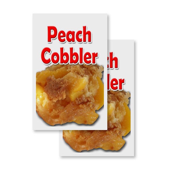Signmission Peach Cobbler, Vinyl Decals Only 24 Inch x 36 Inch, Vinyl Decal, 2PK DSB-2436-2PACK-Peach Cobbler - main