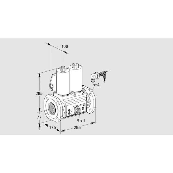 Honeywell Kromschroder Solenoid Valve for Gas, VCS Series, 500 mbar, IP65, EN 161 Class A KS88203952 - main