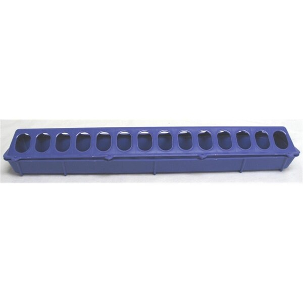 Fly Free Zone Inc Flip-top Poultry Feeder- Purple 20 Inch - 820PURPLE FL198596 - main