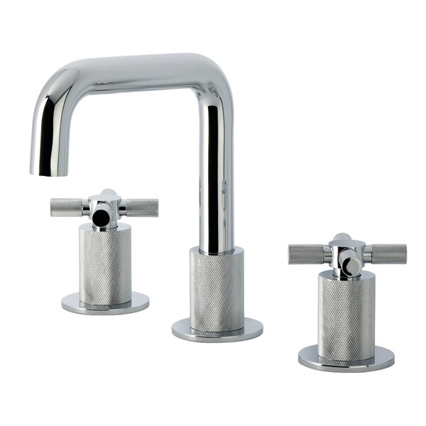 Kingston Brass Widespread Bathroom Faucet with Push Pop-Up Drain, Polished Chrome KS1411KNX - main